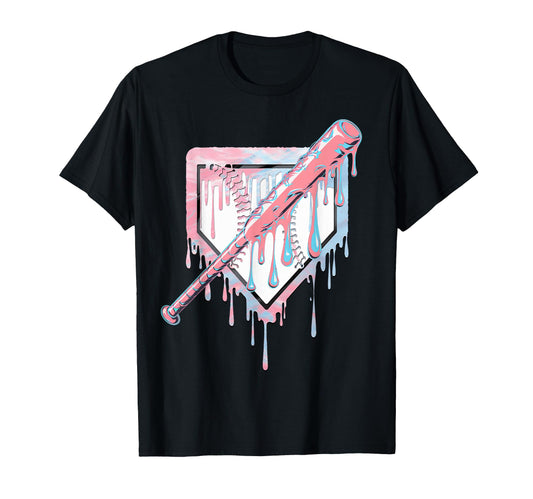 Baseball Ice Cream Dripping Baseball T-Shirt - Trendy Graphic Men Women - T-Shirt, Sweatshirt, Hoodie