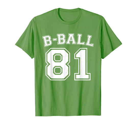 B Ball Basketball Player Number 81 T-Shirt - Graphic Print Men Women - T-Shirt, Sweatshirt, Hoodie