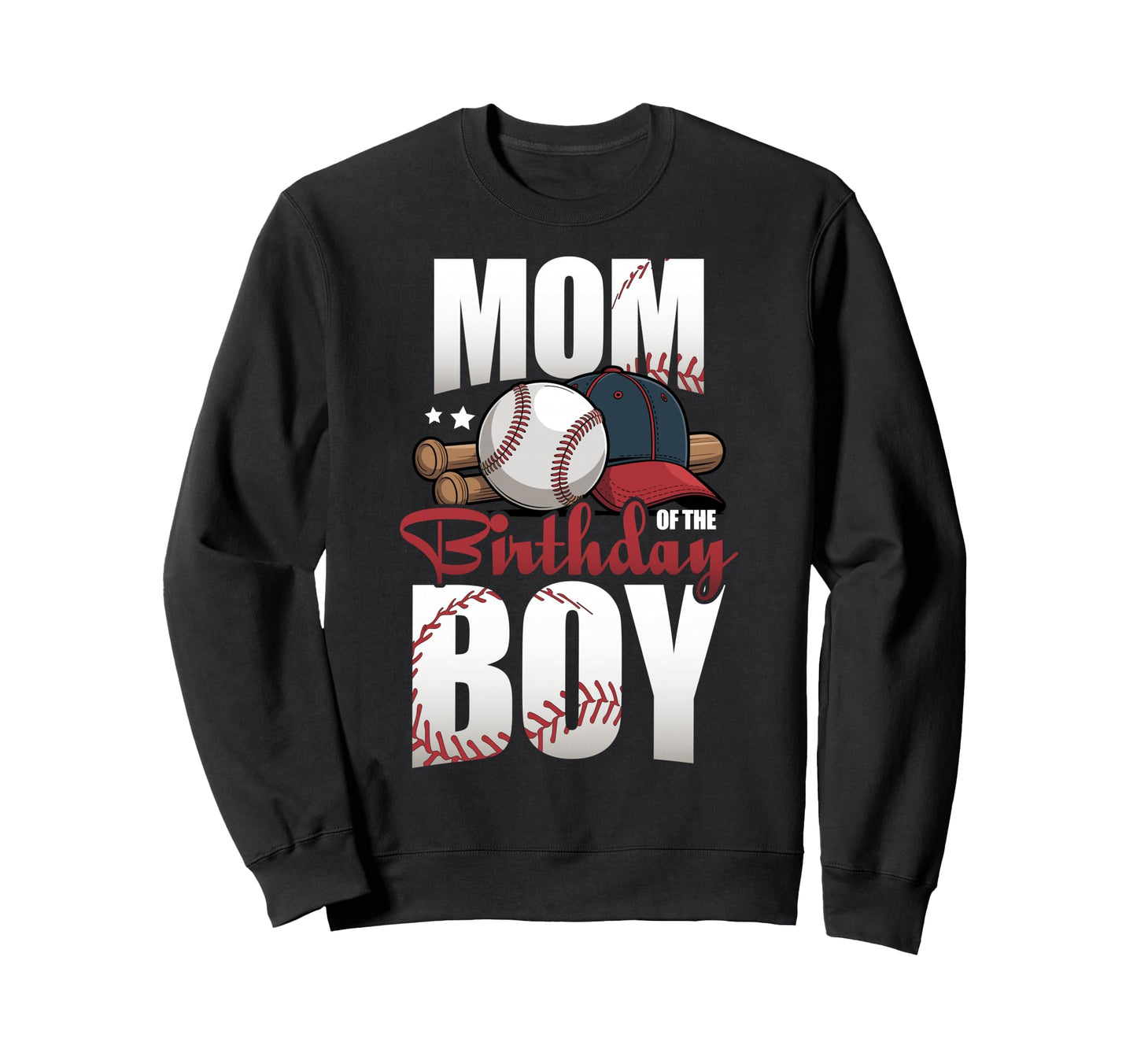 Mom Birthday Matching Baseball Sweatshirt - Streetwear Style for Adults - T-Shirt, Sweatshirt, Hoodie