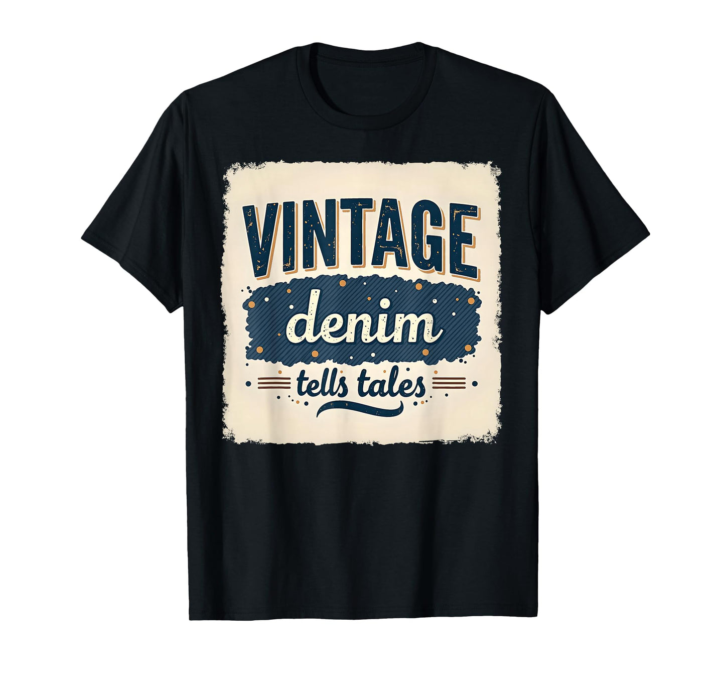 Denim Tales Typography T-Shirt - Unique Graphic Men Women - T-Shirt, Sweatshirt, Hoodie