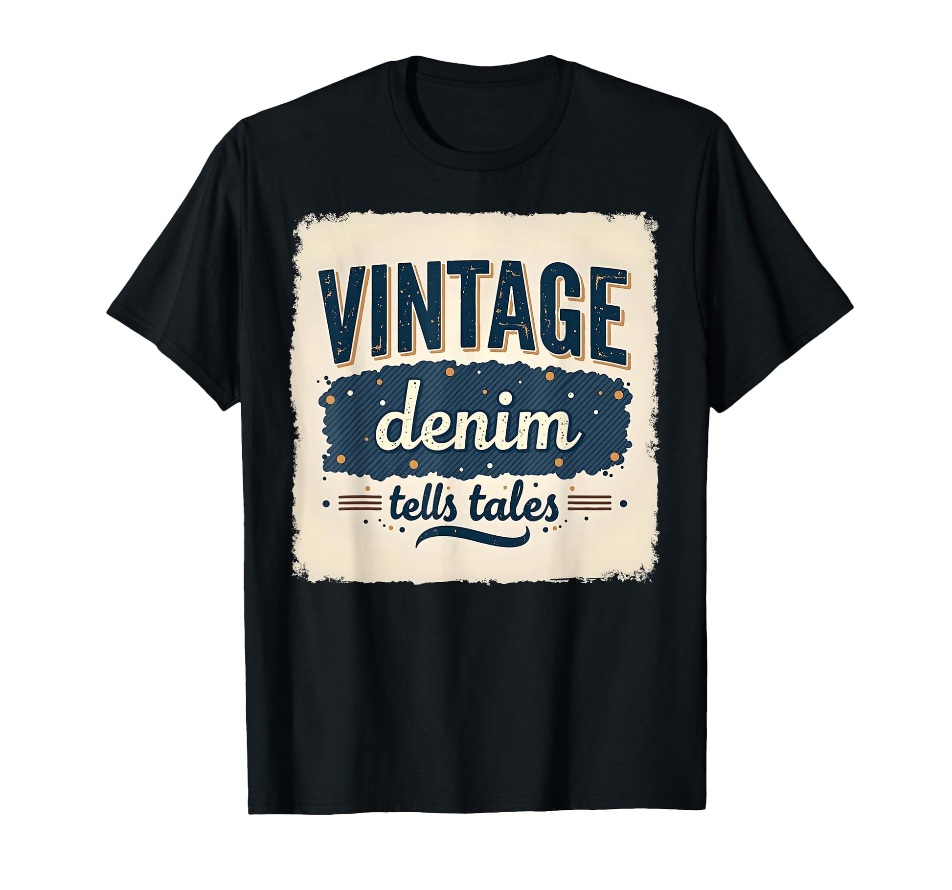Denim Tales Typography T-Shirt - Unique Graphic Men Women - T-Shirt, Sweatshirt, Hoodie