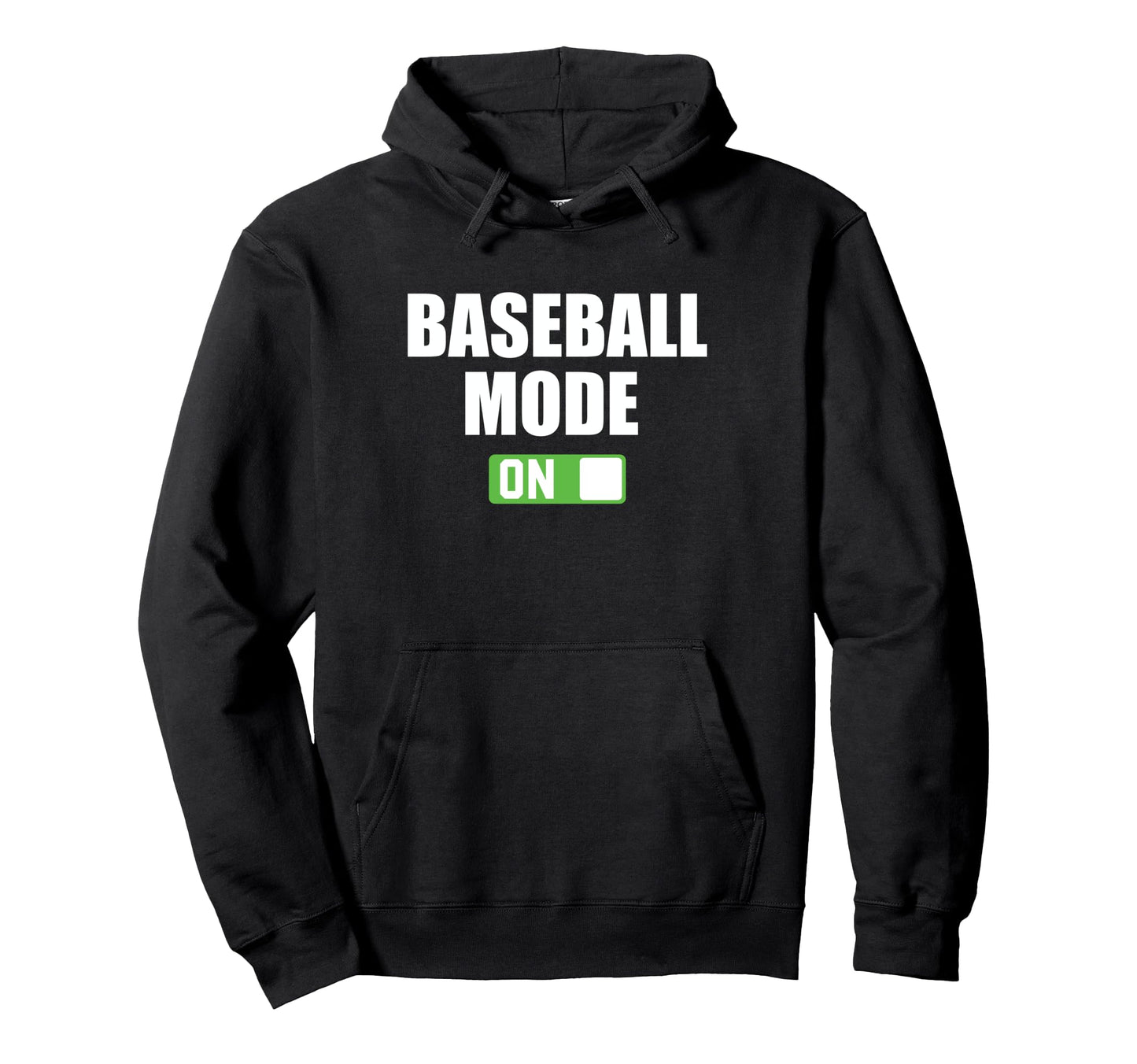 Baseball Mode Funny Power Button Hoodie - Streetwear Style Men Women - T-Shirt, Sweatshirt, Hoodie