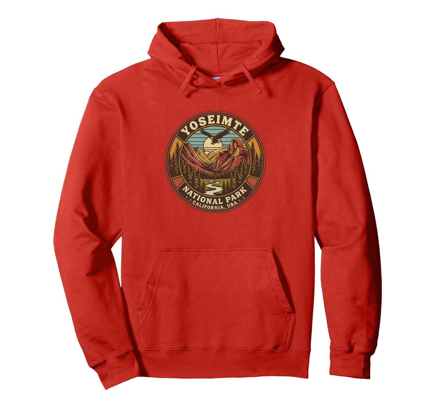Yosemite National Park California Hiking Hoodie - Graphic Print Unisex - T-Shirt, Sweatshirt, Hoodie