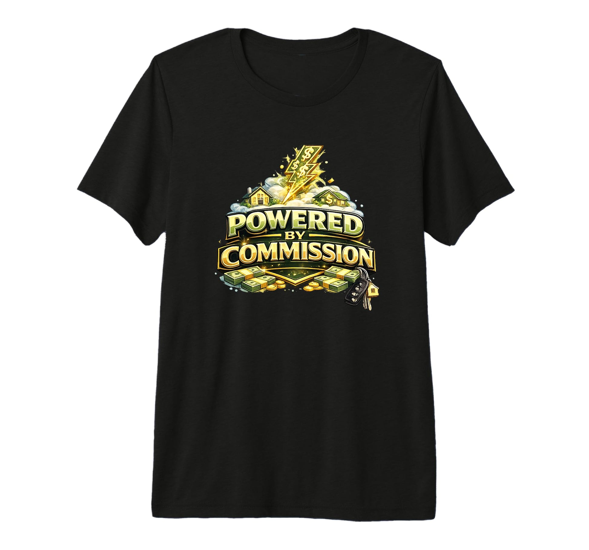 Power Commission Home Selling House Keys T-Shirt - Minimalist Print Unisex - T-Shirt, Sweatshirt, Hoodie