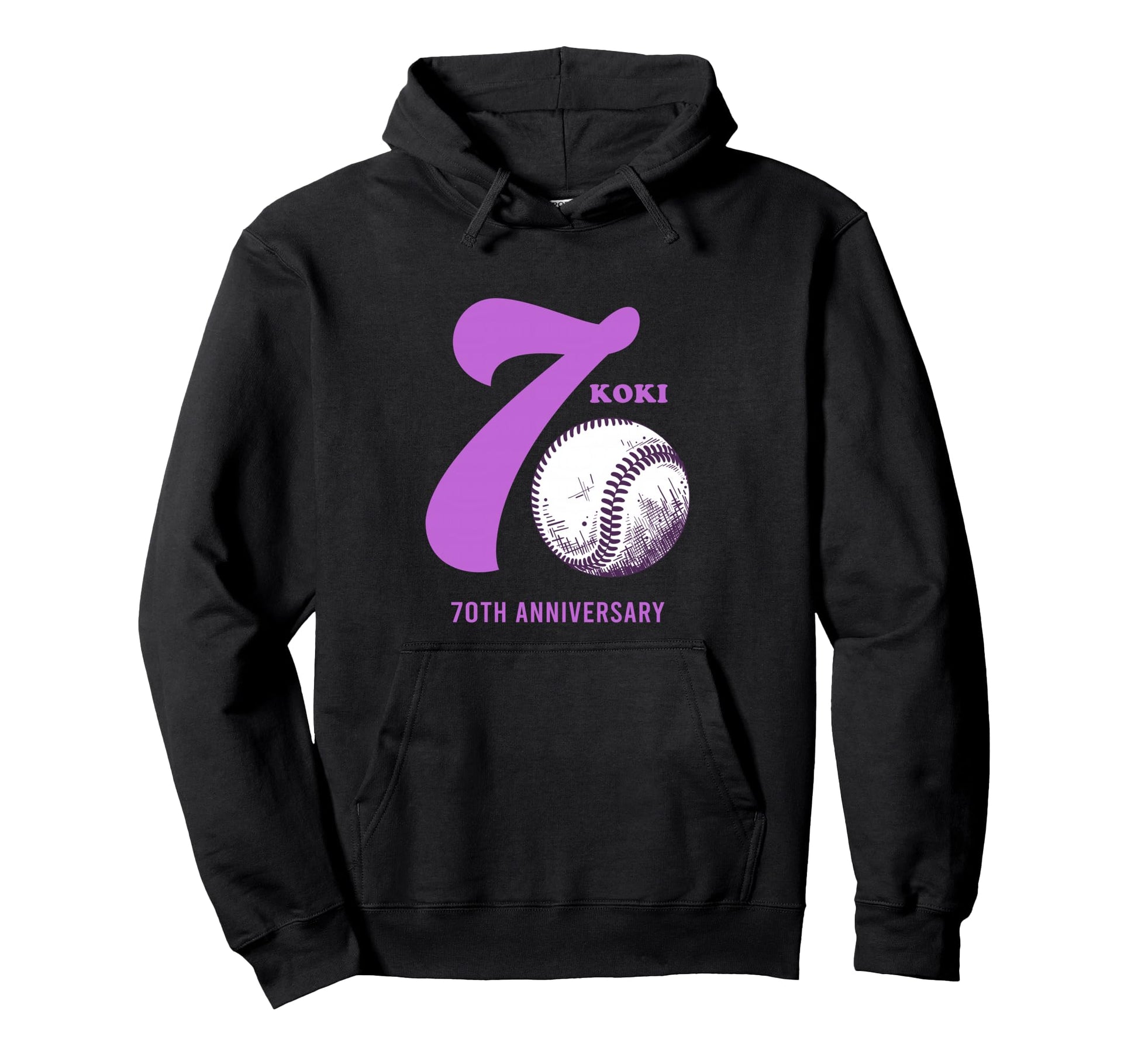 Celebrating Old Baseball 70 Years Old Hoodie - Novelty Apparel Unisex - T-Shirt, Sweatshirt, Hoodie