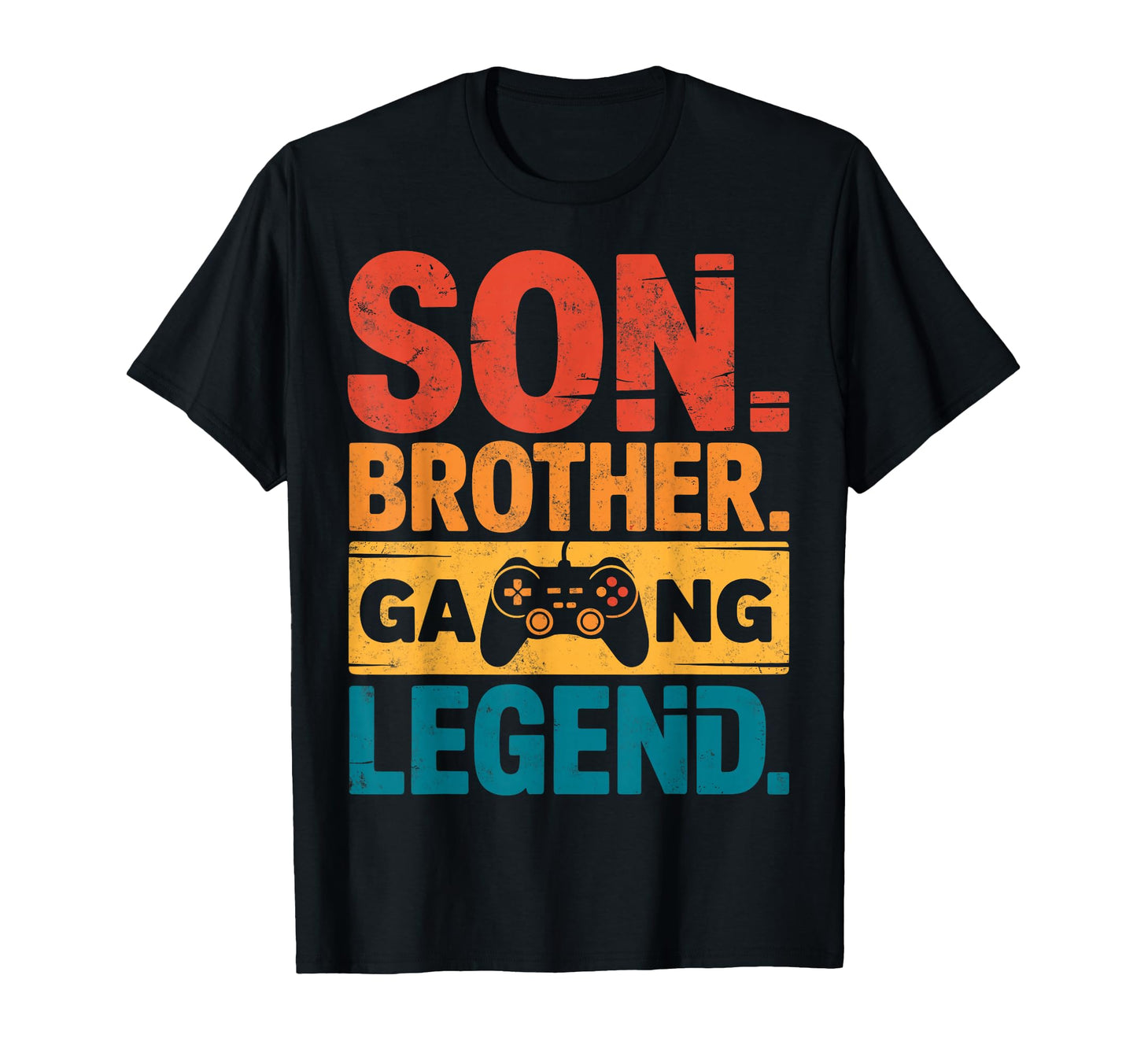 Son Brother Gamer Legend Video Game Gaming T-Shirt - Graphic Print Unisex - T-Shirt, Sweatshirt, Hoodie