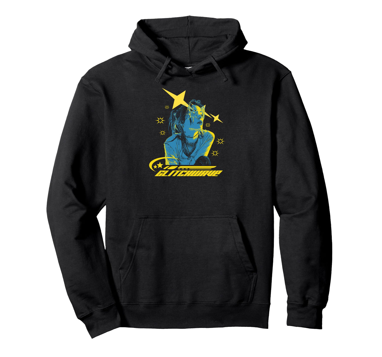 Y2K Glitchwave Bold Urban Graffiti Hoodie - Novelty Apparel Unisex - T-Shirt, Sweatshirt, Hoodie