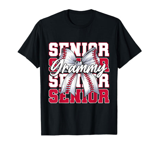 Baseball Grammy Senior 2026 Coquette T-Shirt - Novelty Apparel for Adults - T-Shirt, Sweatshirt, Hoodie