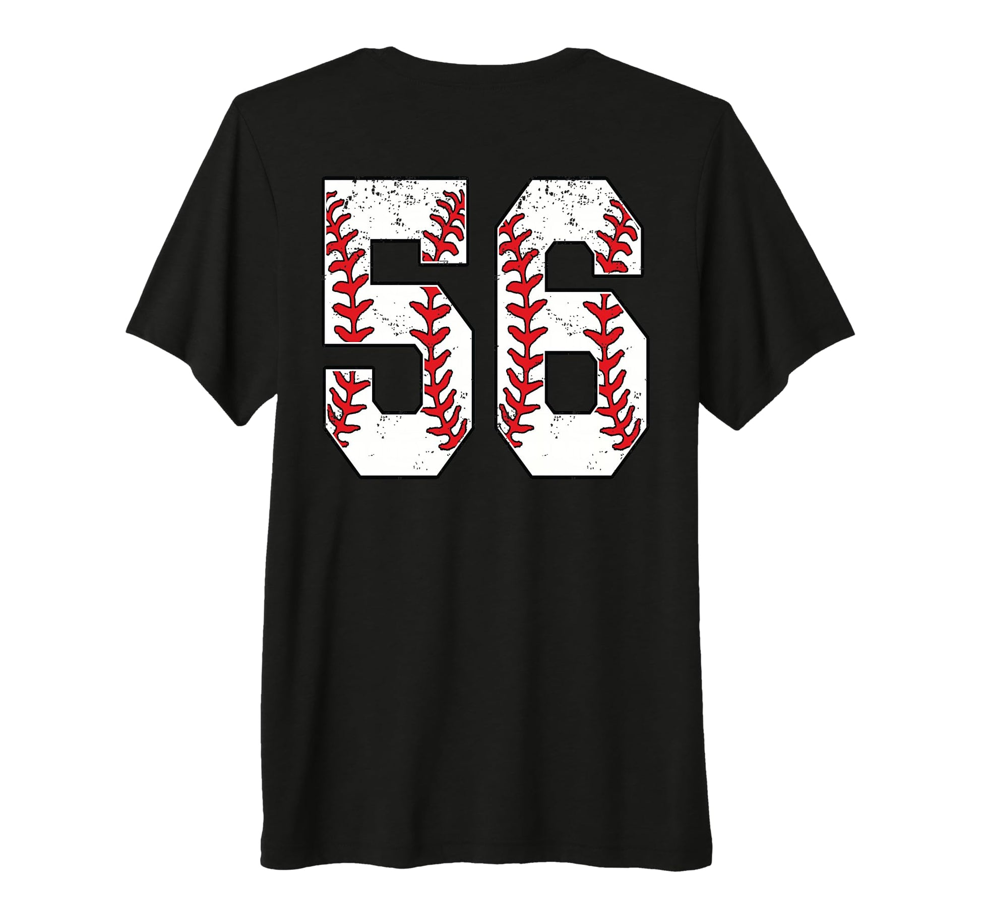 Number 56 Baseball Jersey Number 56 Back T-Shirt - Graphic Print Unisex - T-Shirt, Sweatshirt, Hoodie