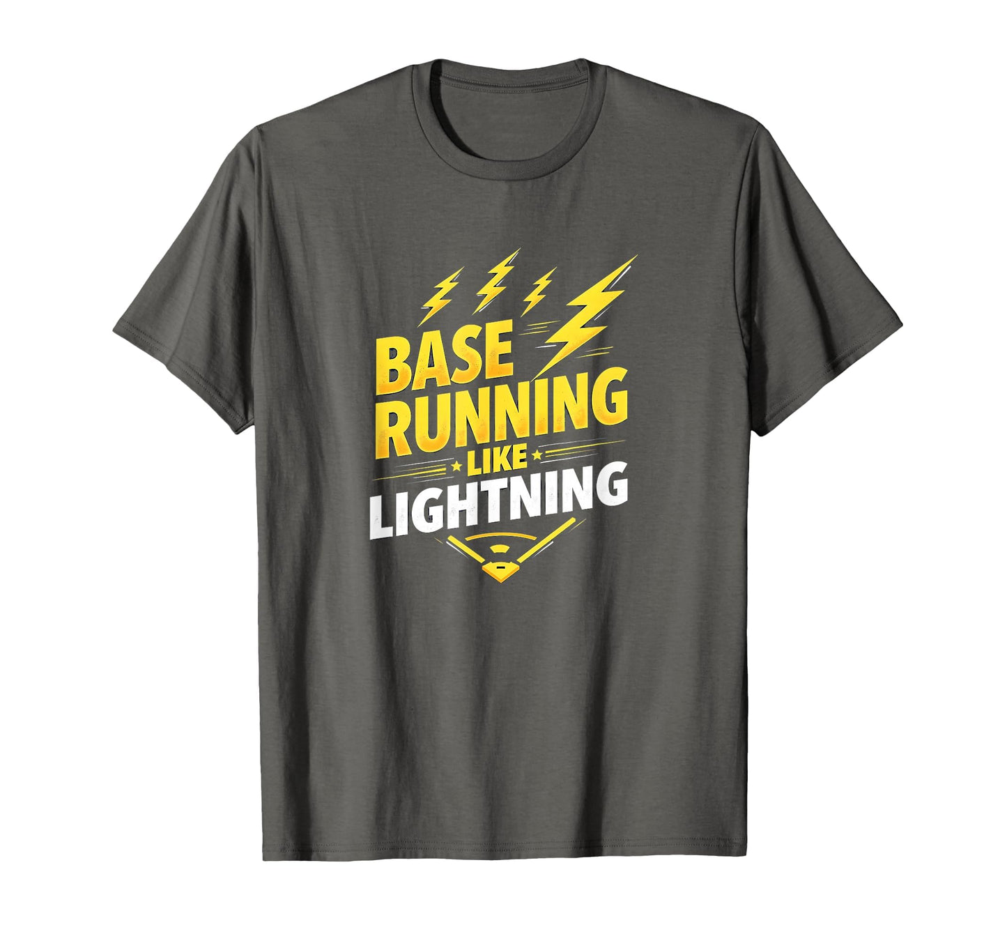 Base Running Like Lightning Baseball T-Shirt - Novelty Apparel Men Women - T-Shirt, Sweatshirt, Hoodie