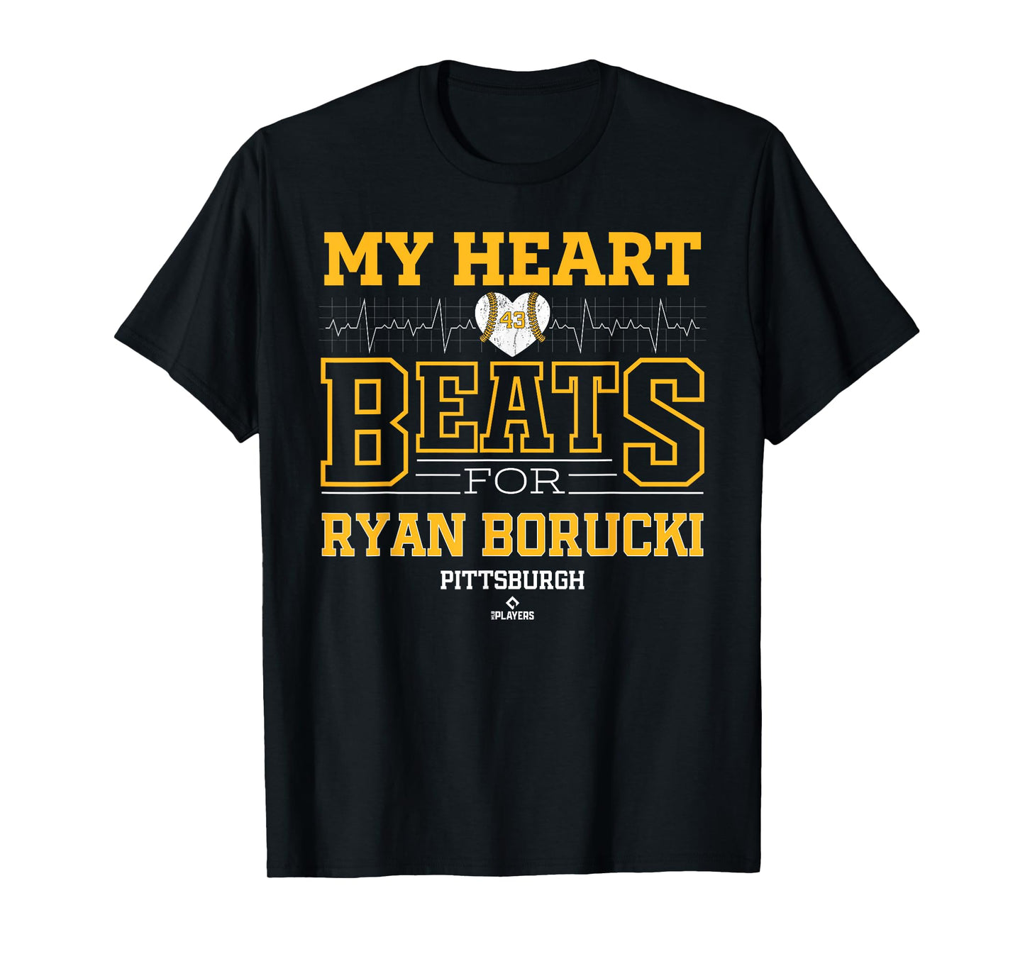 My Heart Beats Ryan Borucki T-Shirt - Fun Novelty Design for Adults - T-Shirt, Sweatshirt, Hoodie