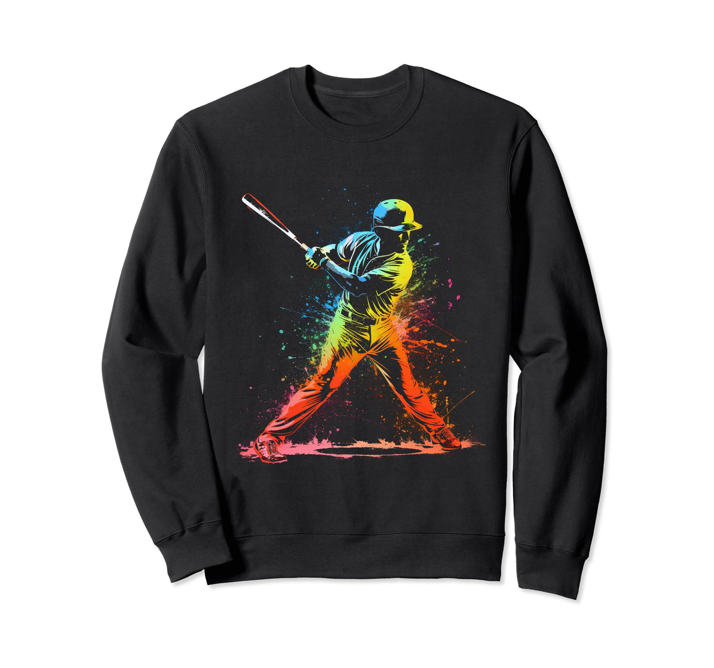 Baseball Bunt Player Home Run Sport Sweatshirt - Fun Novelty Design Unisex - T-Shirt, Sweatshirt, Hoodie