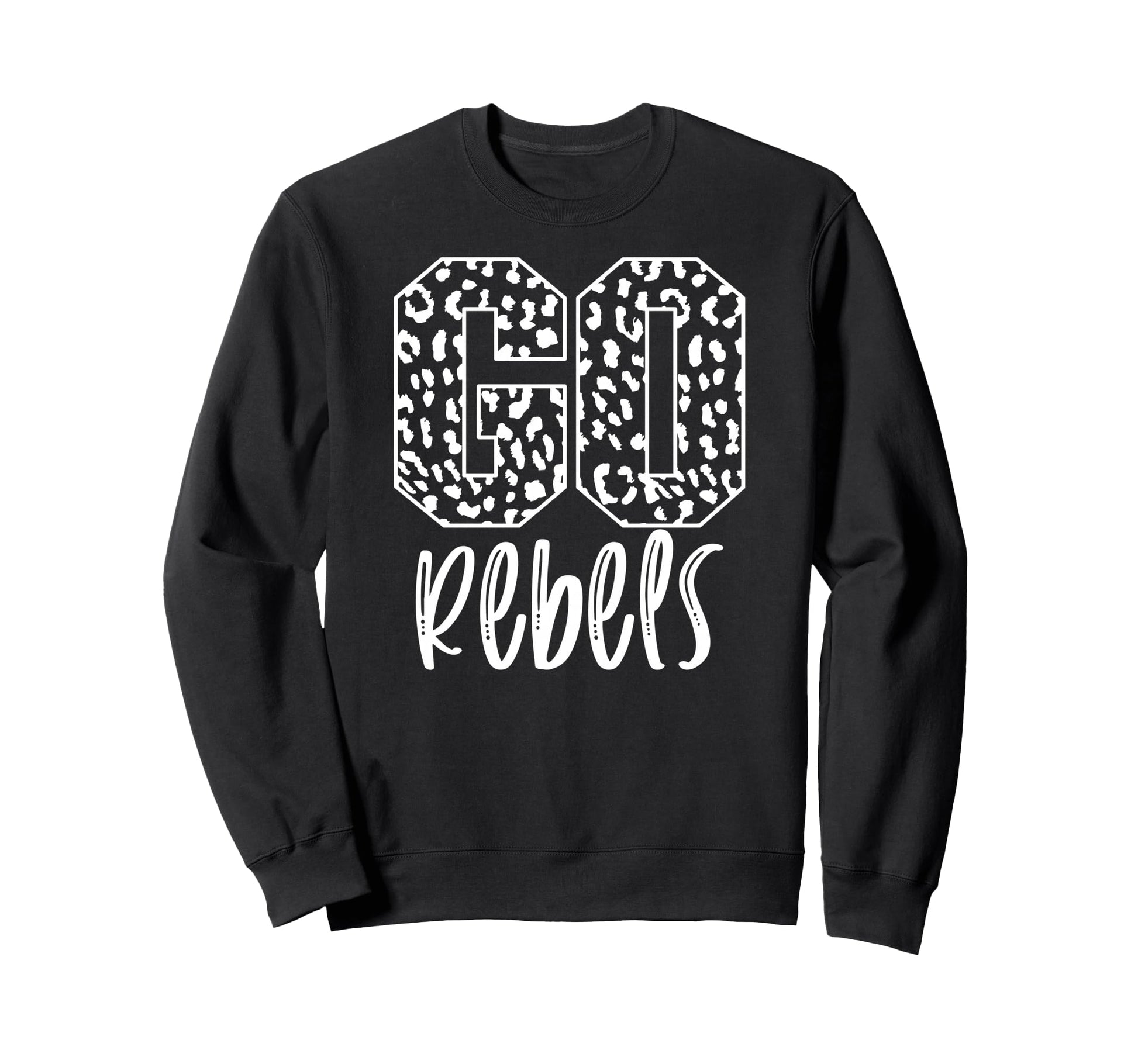 Rebels Team Mascot School Spirit Sweatshirt - Minimalist Print for Adults - T-Shirt, Sweatshirt, Hoodie