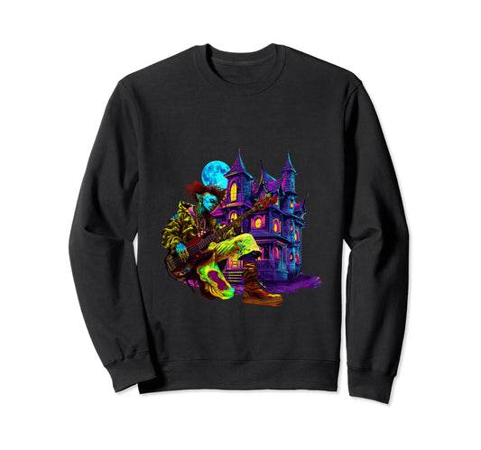 80S 90S Streetwear Rocker Sweatshirt - Fun Novelty Design for Adults - T-Shirt, Sweatshirt, Hoodie