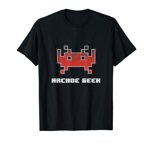 Arcade Geek Gamer Gaming 80S Pixels T-Shirt - Trendy Graphic for Adults - T-Shirt, Sweatshirt, Hoodie