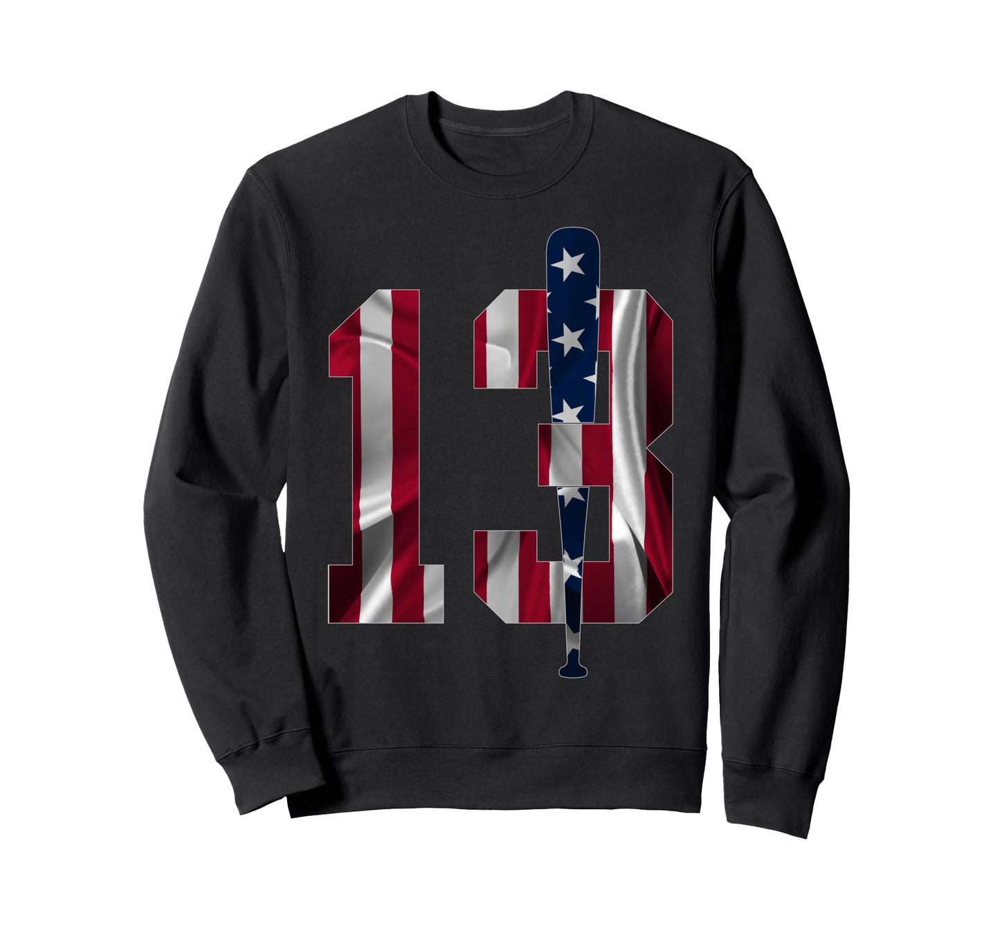Number 13 Years Baseball 13Th Sweatshirt - Streetwear Style for Adults - T-Shirt, Sweatshirt, Hoodie
