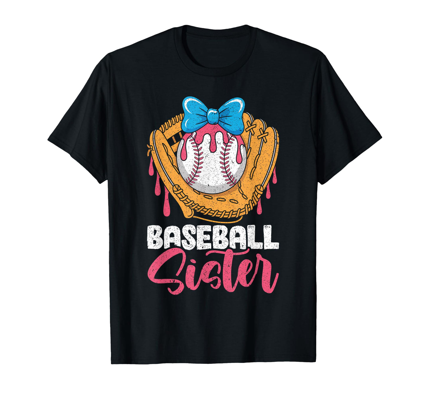 Baseball Sister Coquette Bow Biggest T-Shirt - Trendy Graphic for Adults - T-Shirt, Sweatshirt, Hoodie