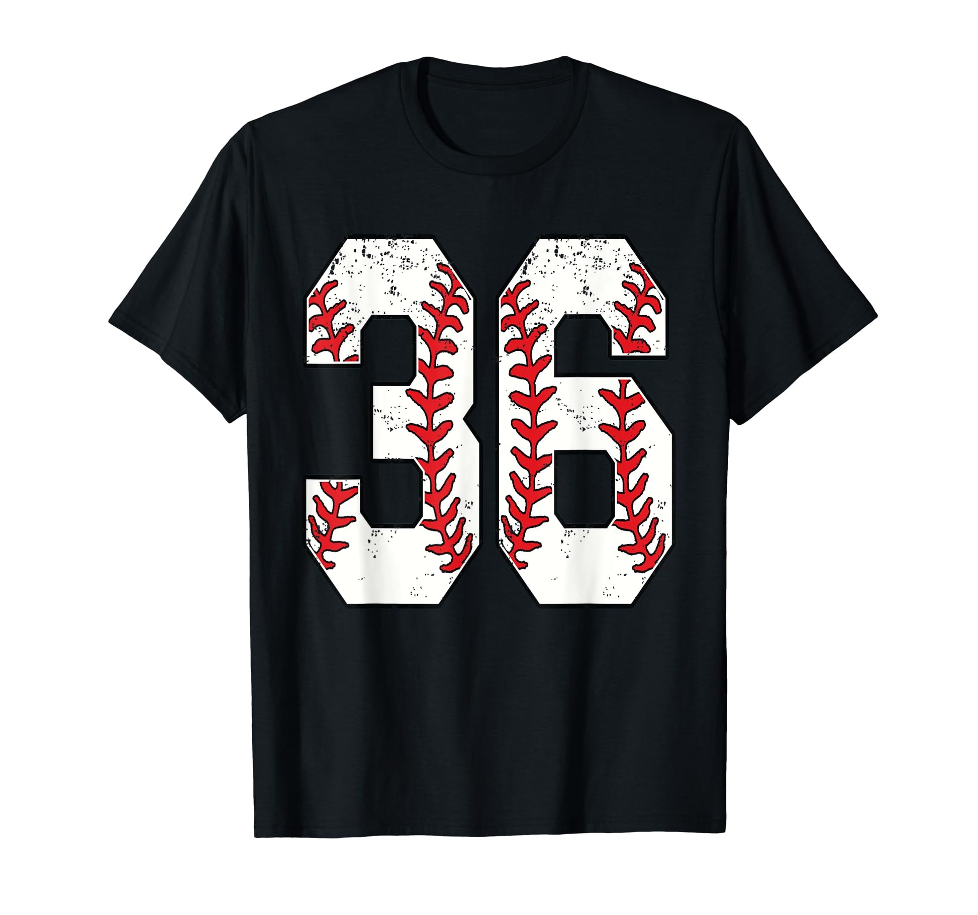 Number 36 Baseball 36 Jersey Number T-Shirt - Novelty Apparel Unisex - T-Shirt, Sweatshirt, Hoodie