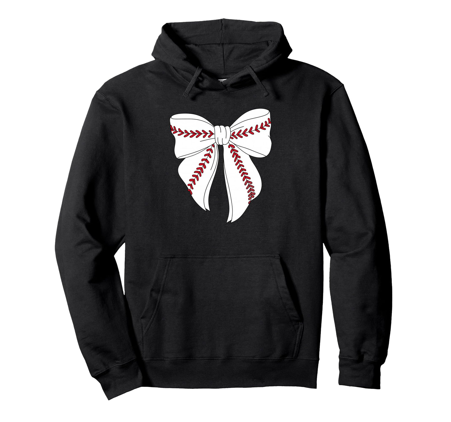 Baseball Coquette Bow Baseball Mom Hoodie - Casual Everyday Wear Unisex - T-Shirt, Sweatshirt, Hoodie