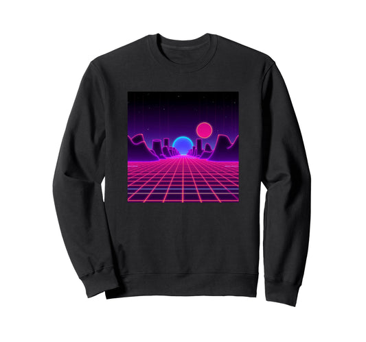 Aesthetic Vaporwave Synthwave 80S 90S Sweatshirt - Minimalist Print Unisex - T-Shirt, Sweatshirt, Hoodie