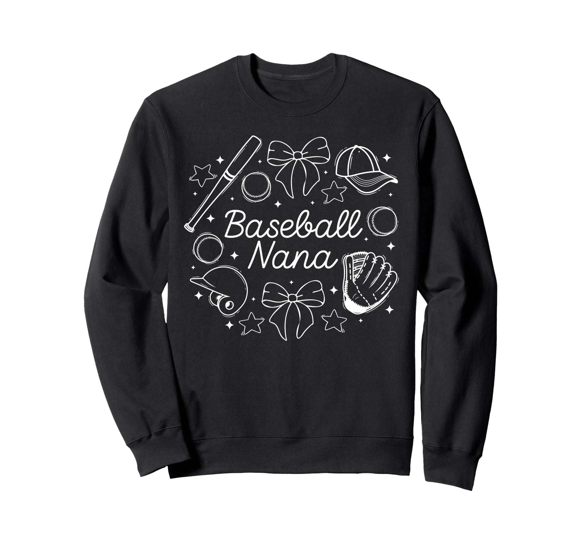 Baseball Nana Coquette Nana Baseball Sweatshirt - Graphic Print for Adults - T-Shirt, Sweatshirt, Hoodie
