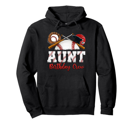 Baseball Birthday Party Sports Family Hoodie - Minimalist Print Unisex - T-Shirt, Sweatshirt, Hoodie