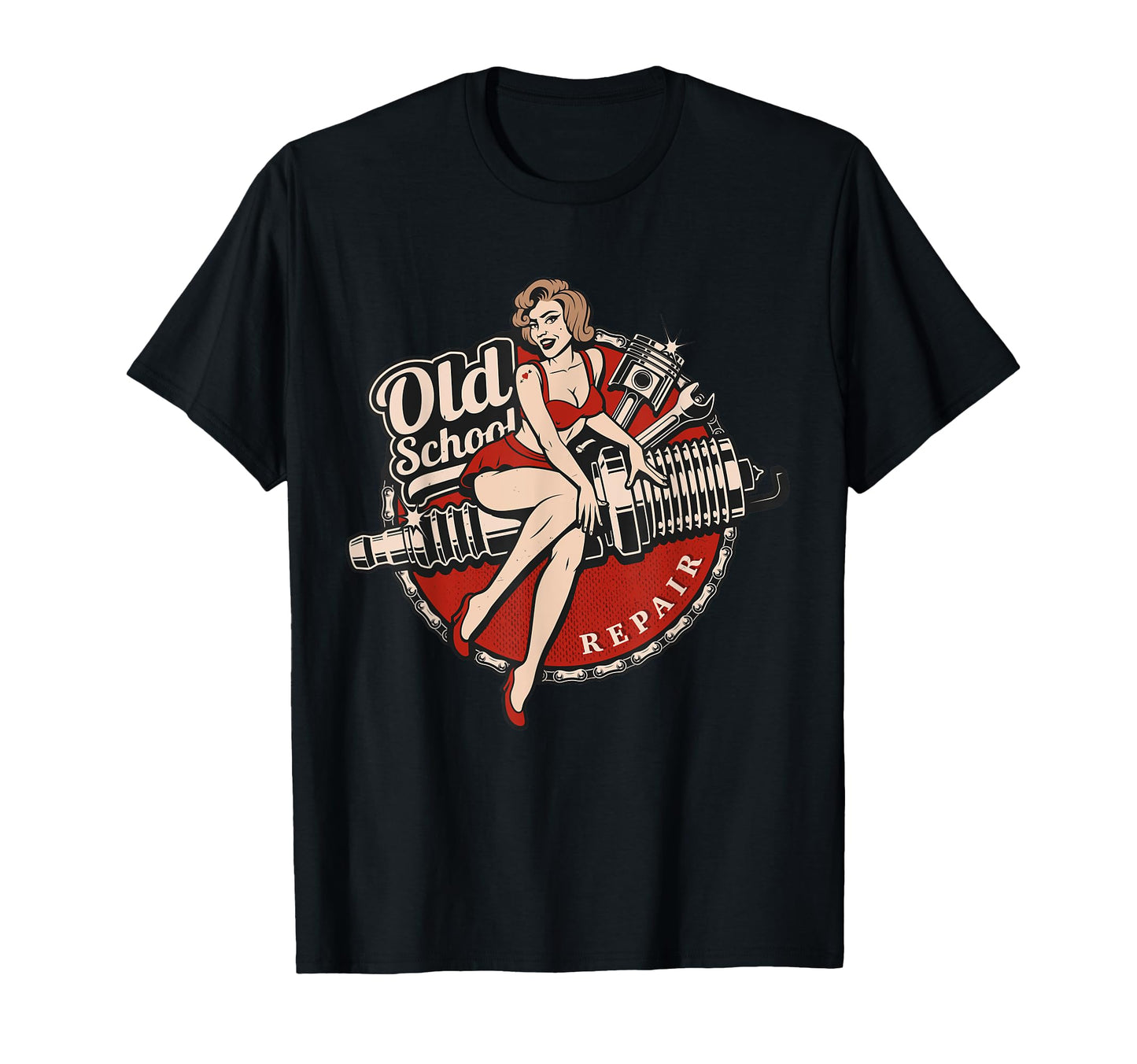 Hot Rod Car Rockabilly Old School T-Shirt - Fun Novelty Design for Adults - T-Shirt, Sweatshirt, Hoodie