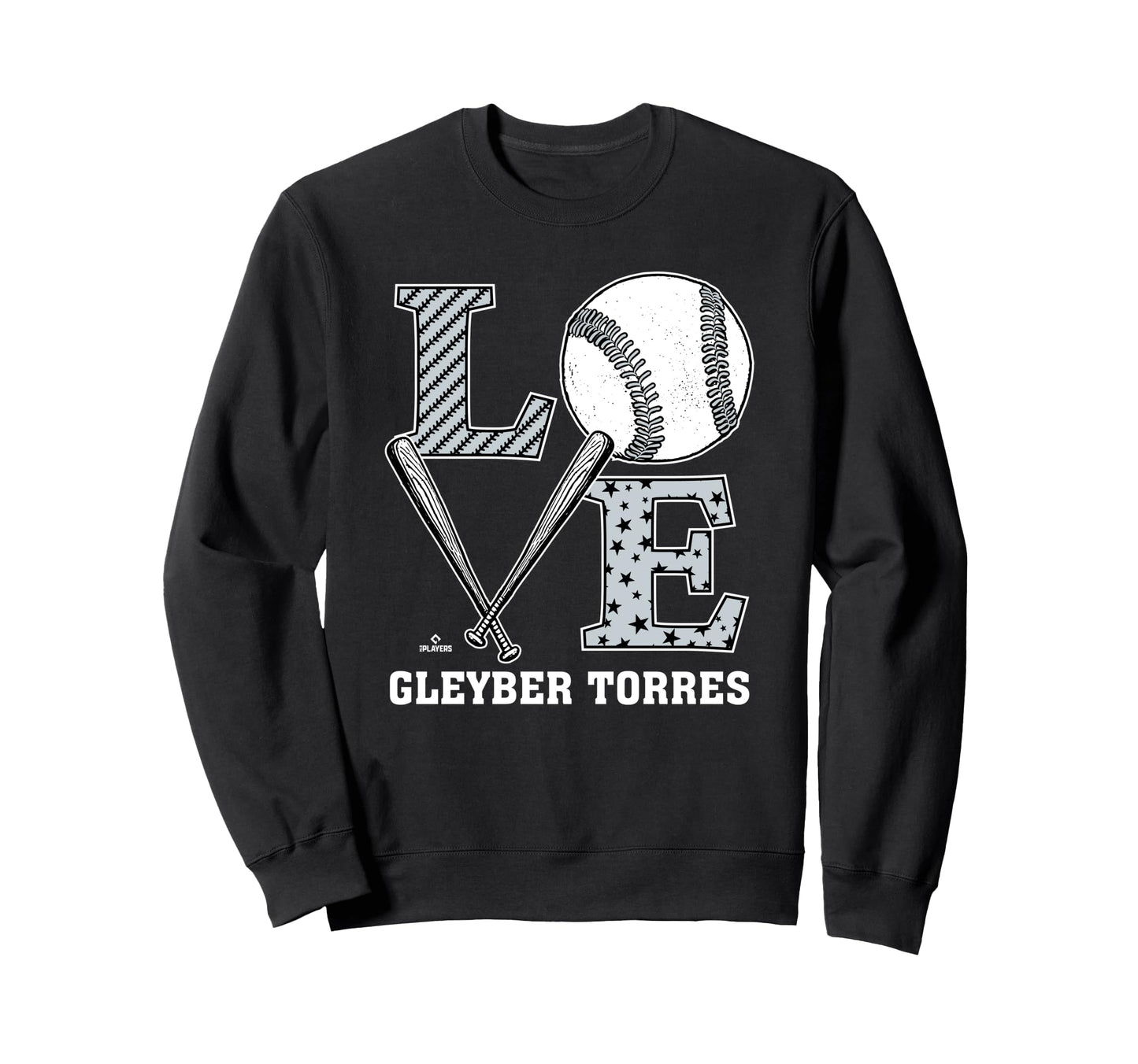 Distressed Baseball Love Gleyber Sweatshirt - Fun Novelty Design Men Women - T-Shirt, Sweatshirt, Hoodie