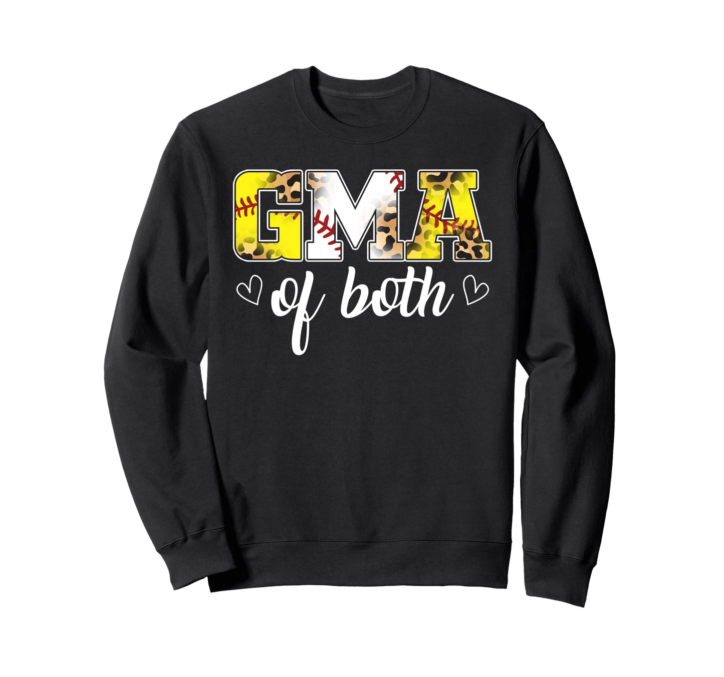 Gma Both Leopard Game Day Baseball Sweatshirt - Minimalist Print Unisex - T-Shirt, Sweatshirt, Hoodie