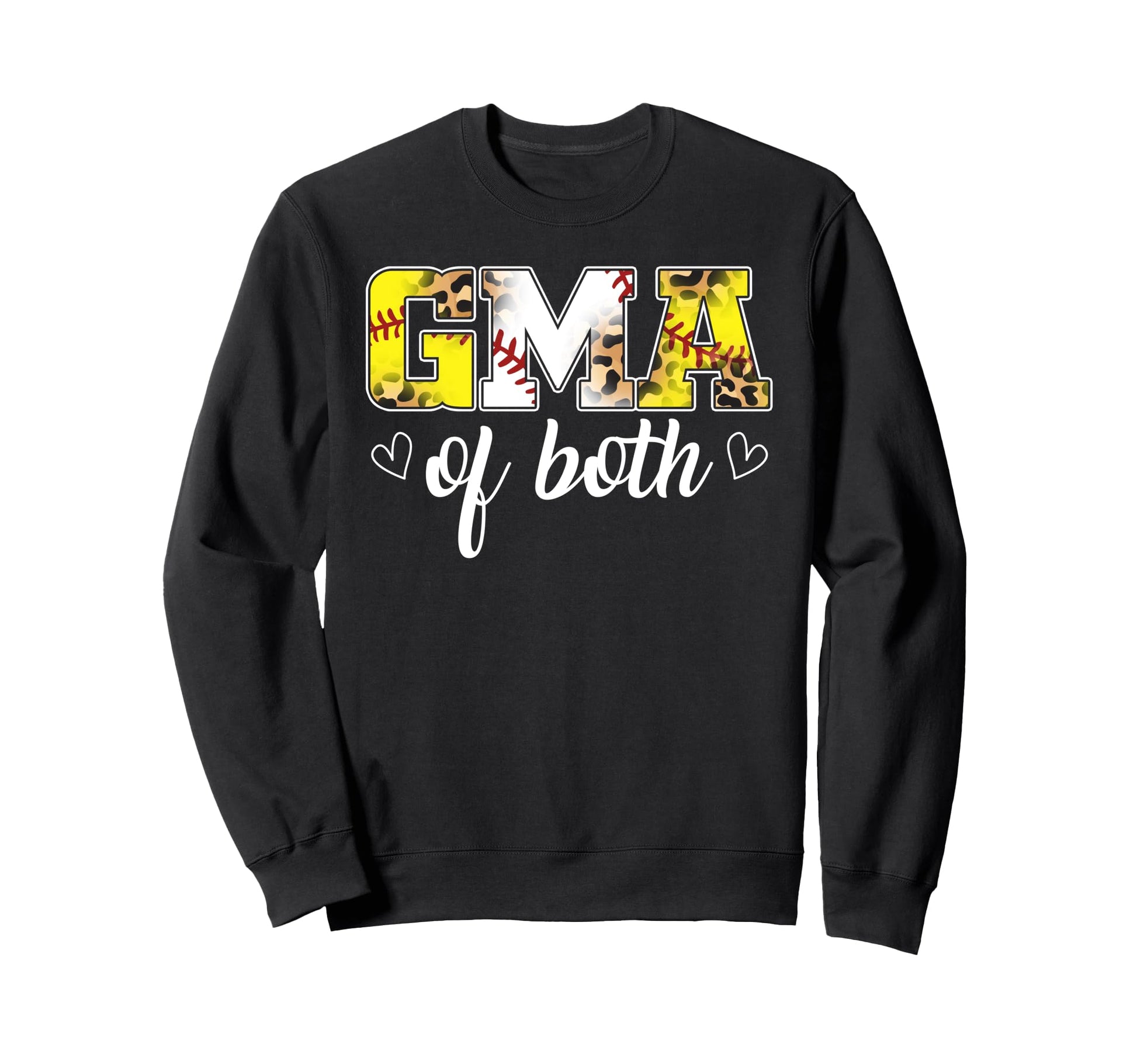 Gma Both Leopard Game Day Baseball Sweatshirt - Minimalist Print Unisex - T-Shirt, Sweatshirt, Hoodie