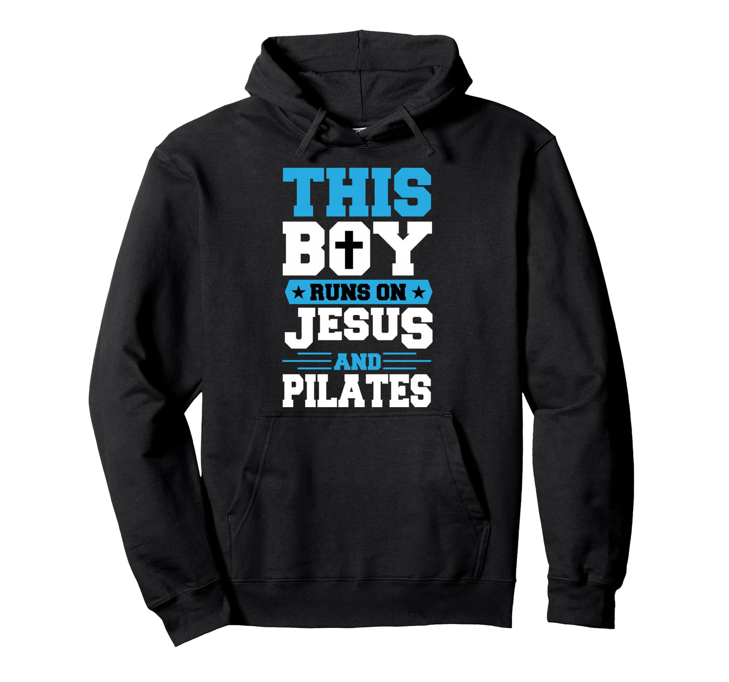 This Runs Jesus And Pilates Hoodie - Aesthetic Graphic Men Women - T-Shirt, Sweatshirt, Hoodie