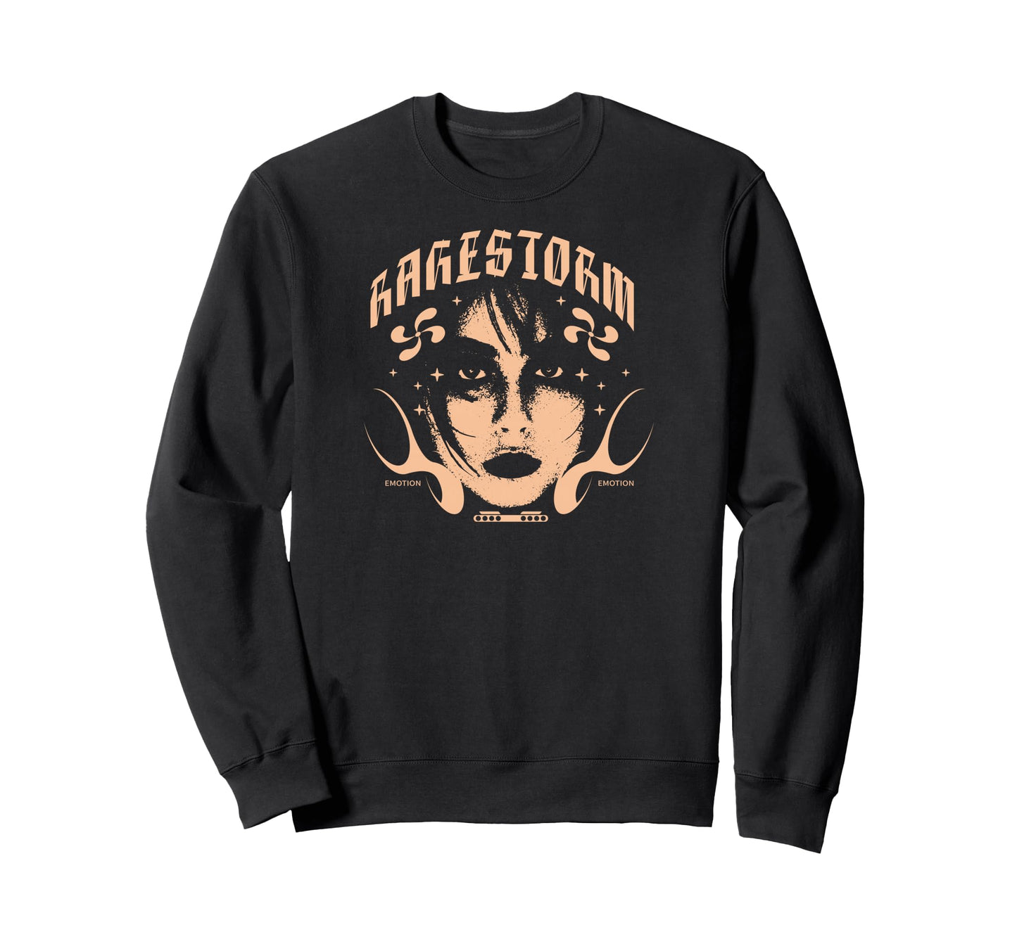 Y2K Ragestorm Bold Urban Sweatshirt - Casual Everyday Wear Men Women - T-Shirt, Sweatshirt, Hoodie