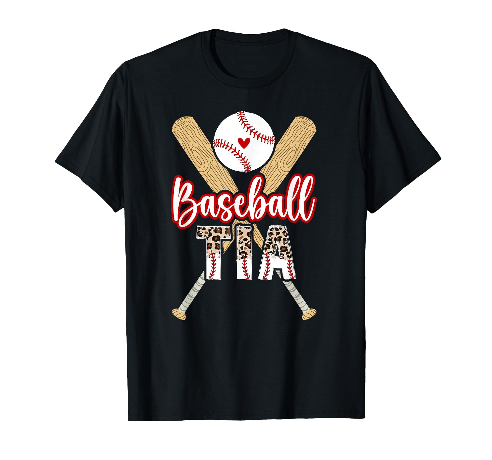 Baseball Tia Leopard Tia Baseball Player T-Shirt - Streetwear Style Unisex - T-Shirt, Sweatshirt, Hoodie