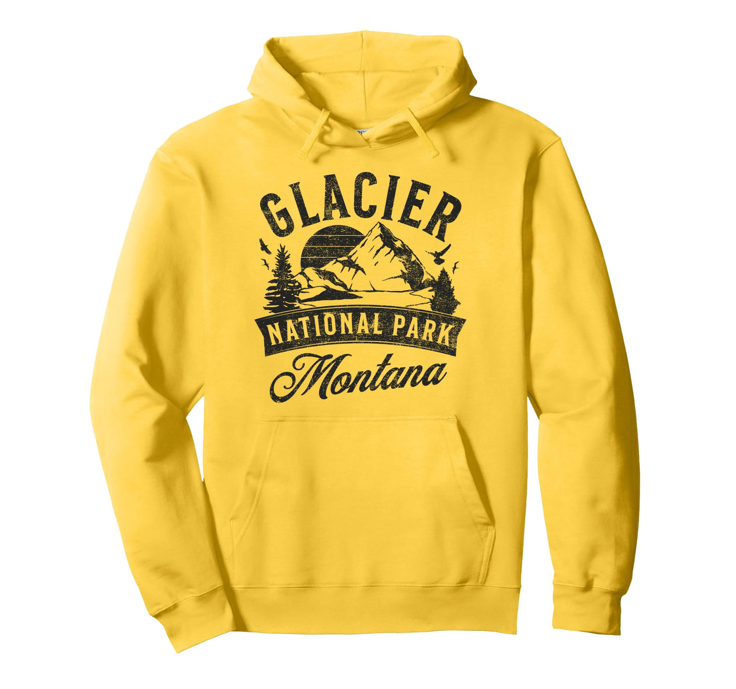 Glacier National Park Montana Usa T-Shirt - Unique Graphic for Adults - T-Shirt, Sweatshirt, Hoodie