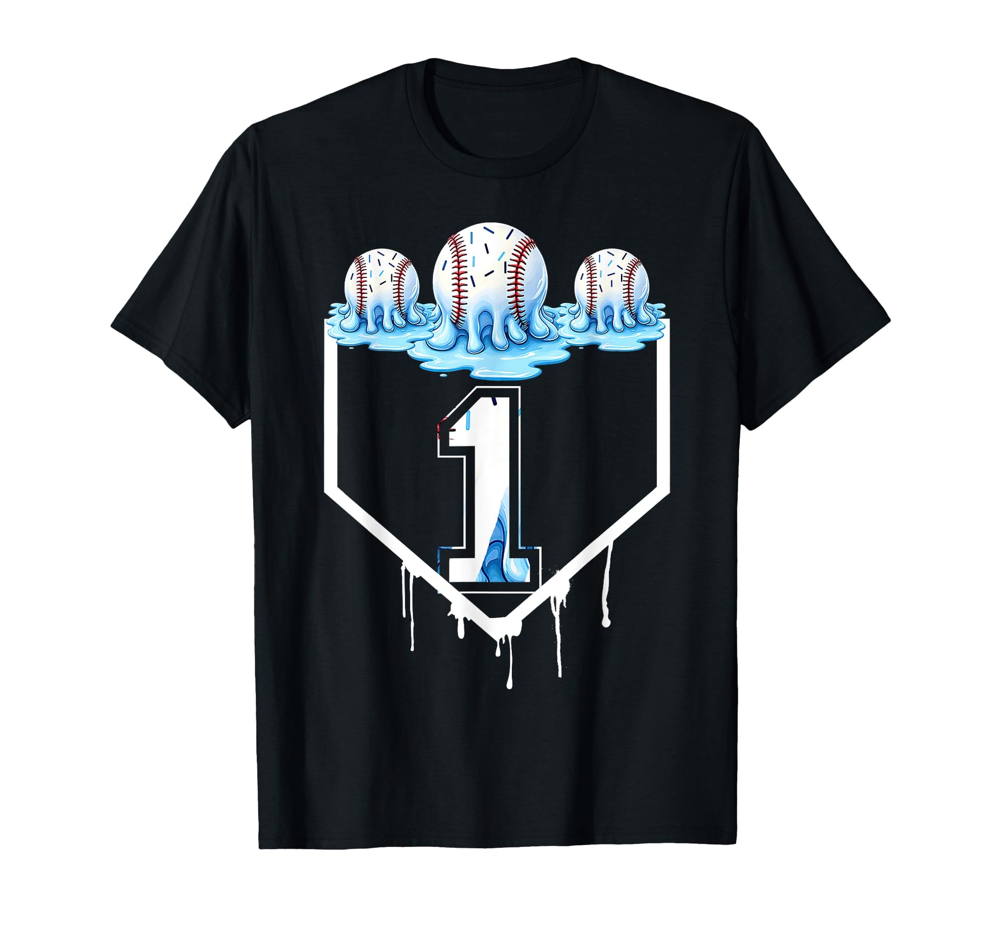 1St Birthday Party Ice Cream Drip T-Shirt - Streetwear Style Men Women - T-Shirt, Sweatshirt, Hoodie