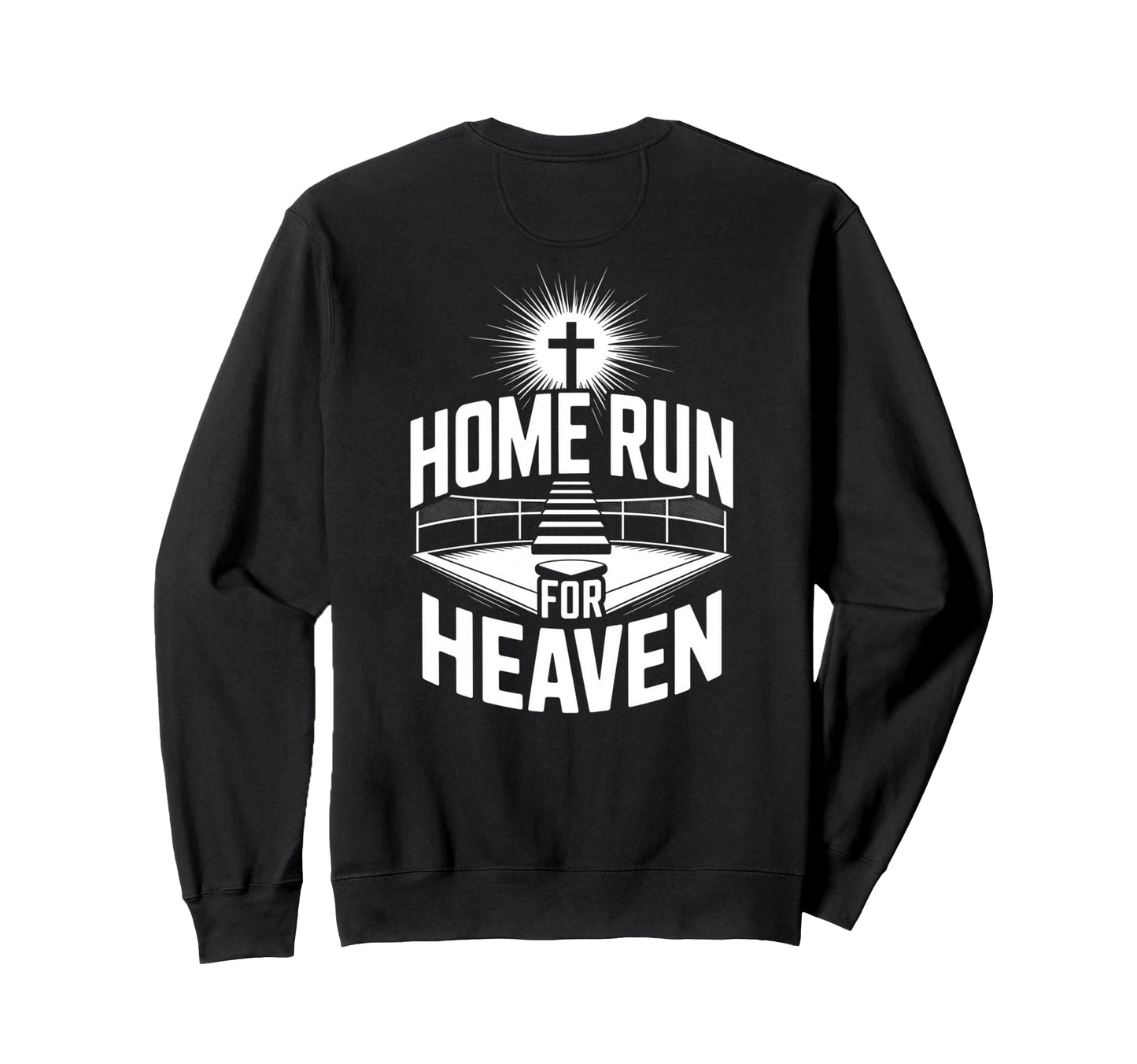Home Run Heaven Christian Baseball Sweatshirt - Aesthetic Graphic Unisex - T-Shirt, Sweatshirt, Hoodie