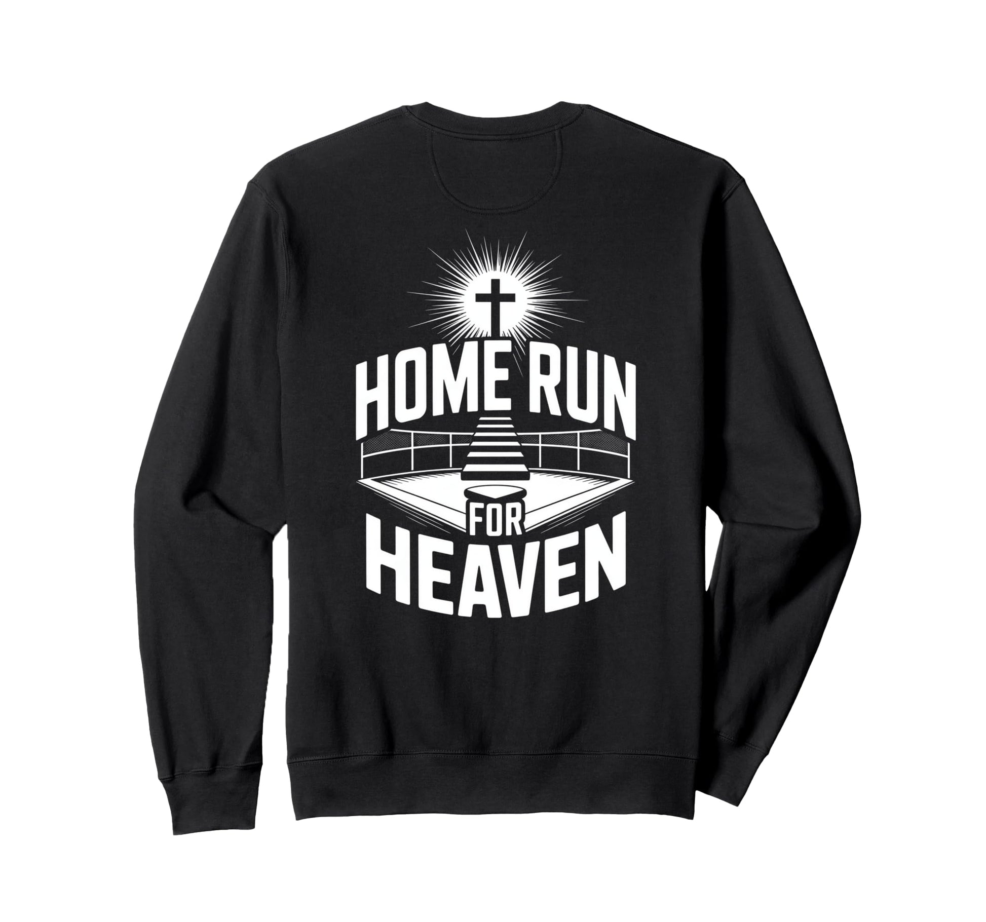 Home Run Heaven Christian Baseball Sweatshirt - Aesthetic Graphic Unisex - T-Shirt, Sweatshirt, Hoodie