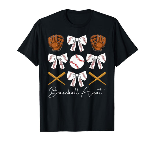 Baseball Aunt Baseball Player Auntie T-Shirt - Streetwear Style for Adults - T-Shirt, Sweatshirt, Hoodie