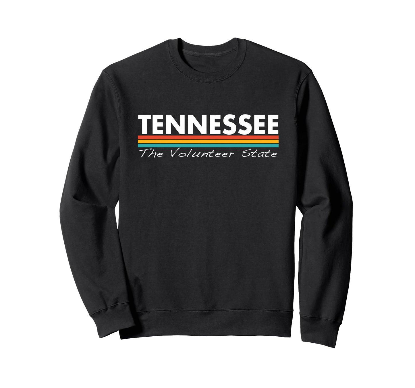 Tennessee Stripes Throwback Sweatshirt - Custom Art Print for Adults - T-Shirt, Sweatshirt, Hoodie