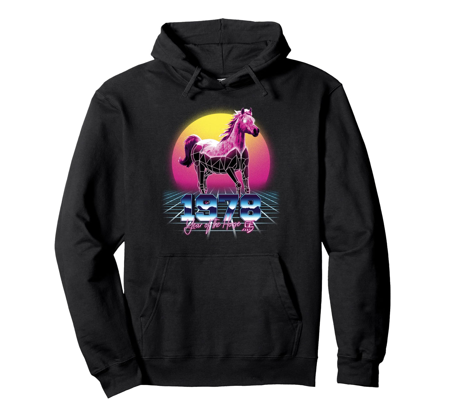 1978 Year Horse 80S Chinese Zodiac Hoodie - Trendy Graphic Men Women - T-Shirt, Sweatshirt, Hoodie