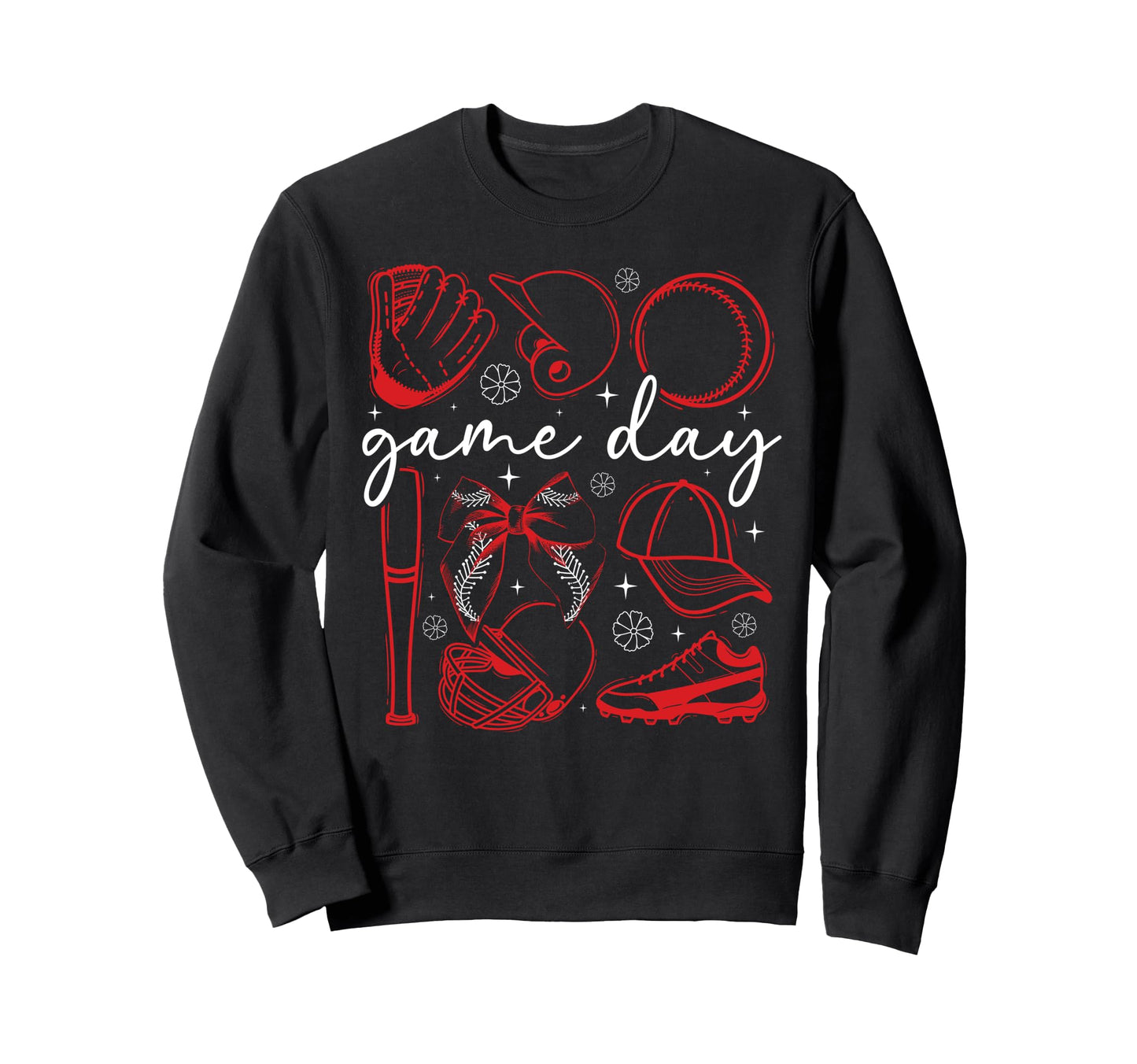 Baseball Game Day Coquette Game Day Sweatshirt - Trendy Graphic Men Women - T-Shirt, Sweatshirt, Hoodie