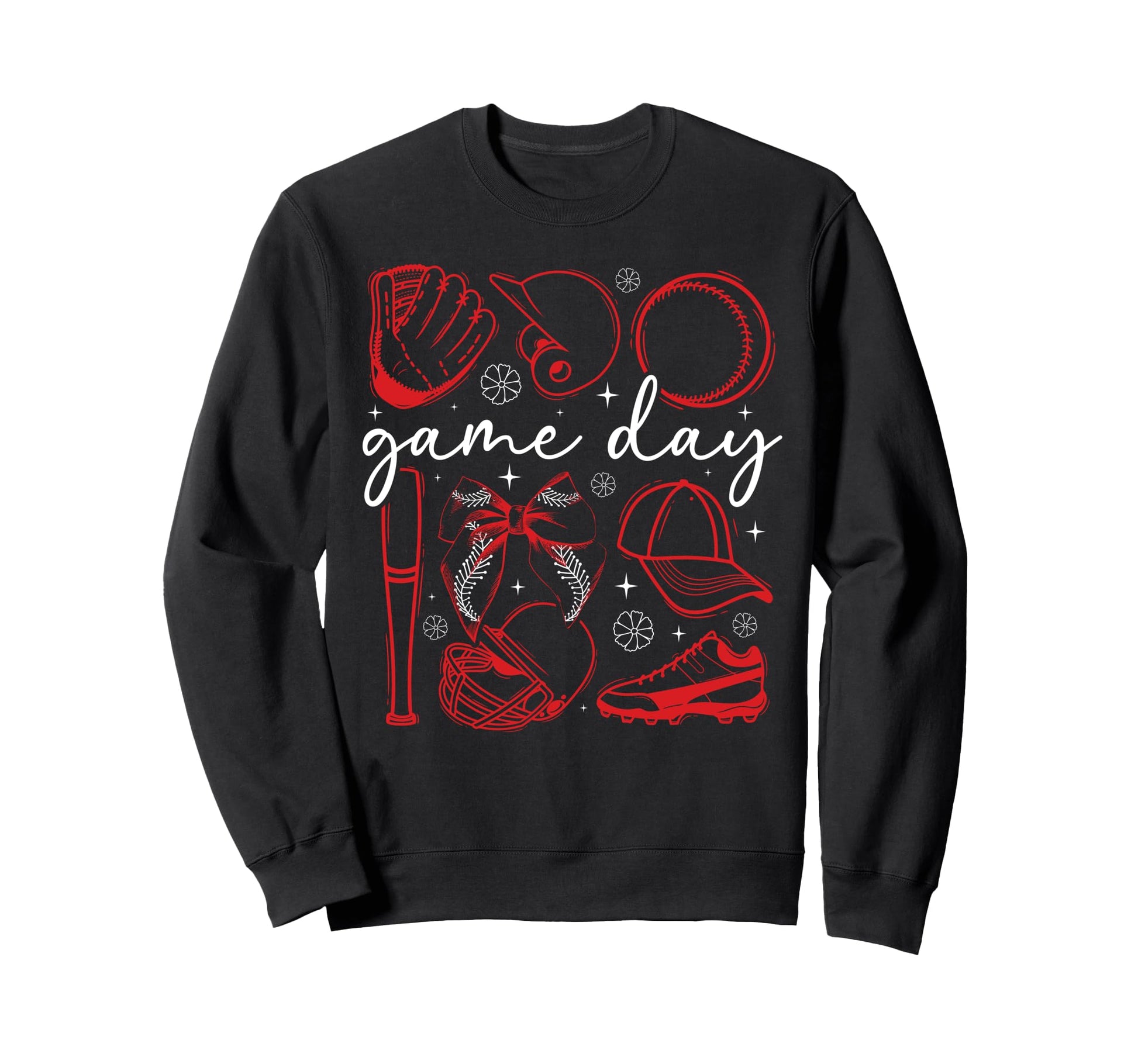 Baseball Game Day Coquette Game Day Sweatshirt - Trendy Graphic Men Women - T-Shirt, Sweatshirt, Hoodie