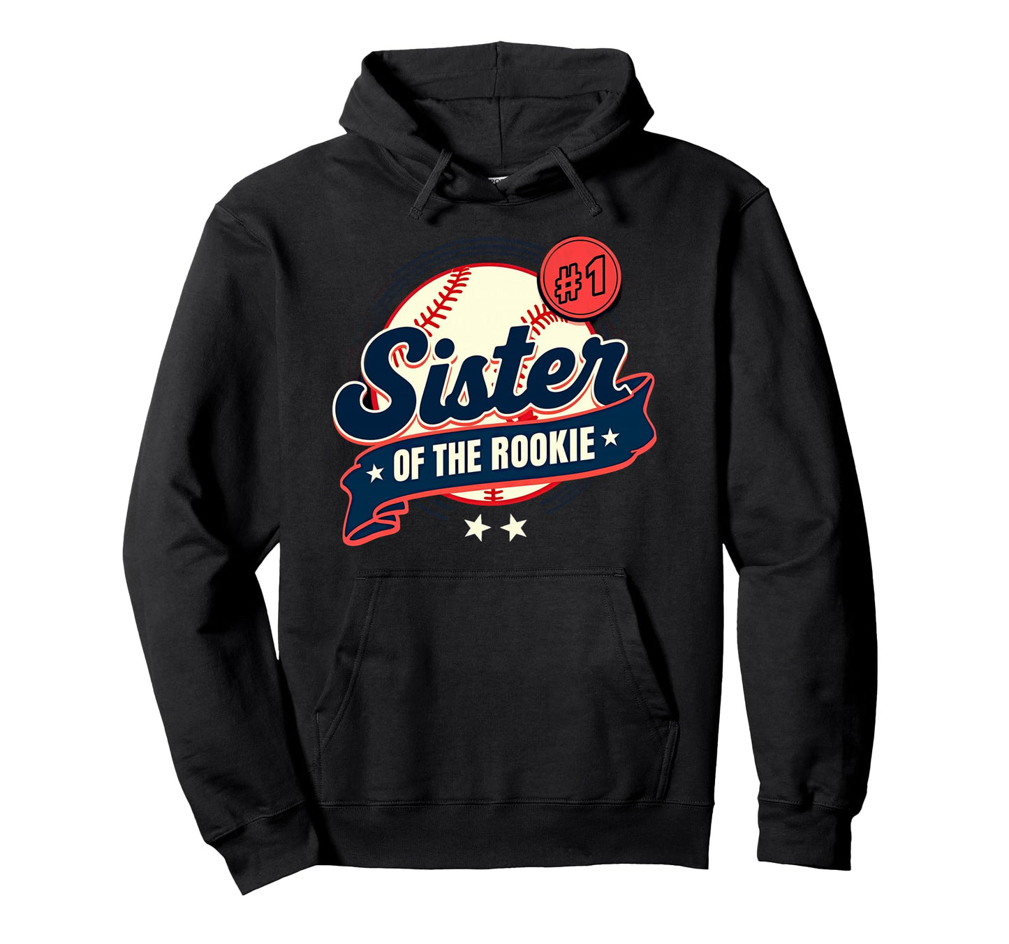 Sister Rookie 1St Birthday Baseball Hoodie - Aesthetic Graphic Men Women - T-Shirt, Sweatshirt, Hoodie