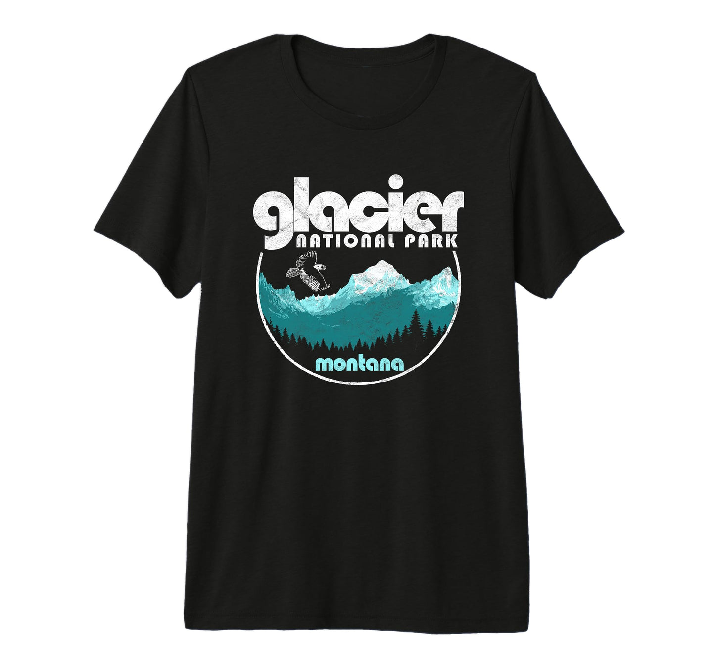 Glacier National Park Montana T-Shirt - Streetwear Style for Adults - T-Shirt, Sweatshirt, Hoodie