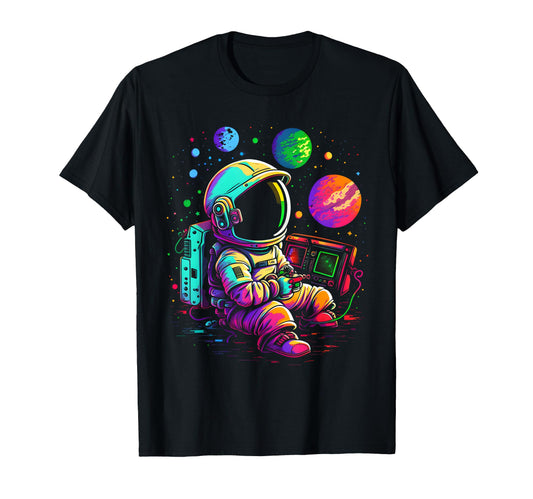 Arcade Planets Universe Gaming T-Shirt - Minimalist Print for Adults - T-Shirt, Sweatshirt, Hoodie