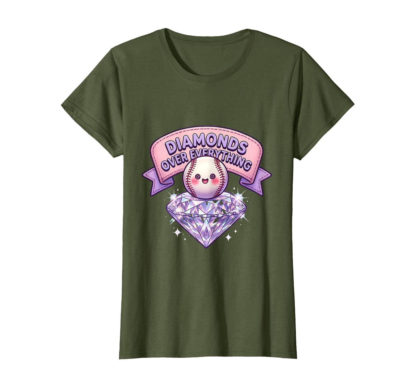 Dirt And Diamonds Baseball Diamonds T-Shirt - Casual Everyday Wear Unisex - T-Shirt, Sweatshirt, Hoodie