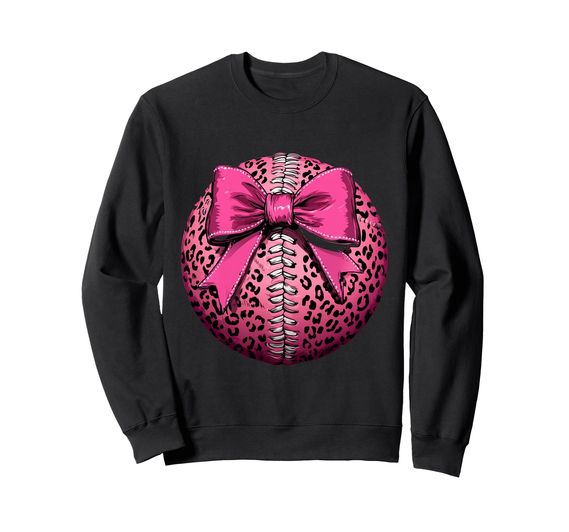 Baseball Coquette Bow Baseball Player Sweatshirt - Novelty Apparel Unisex - T-Shirt, Sweatshirt, Hoodie