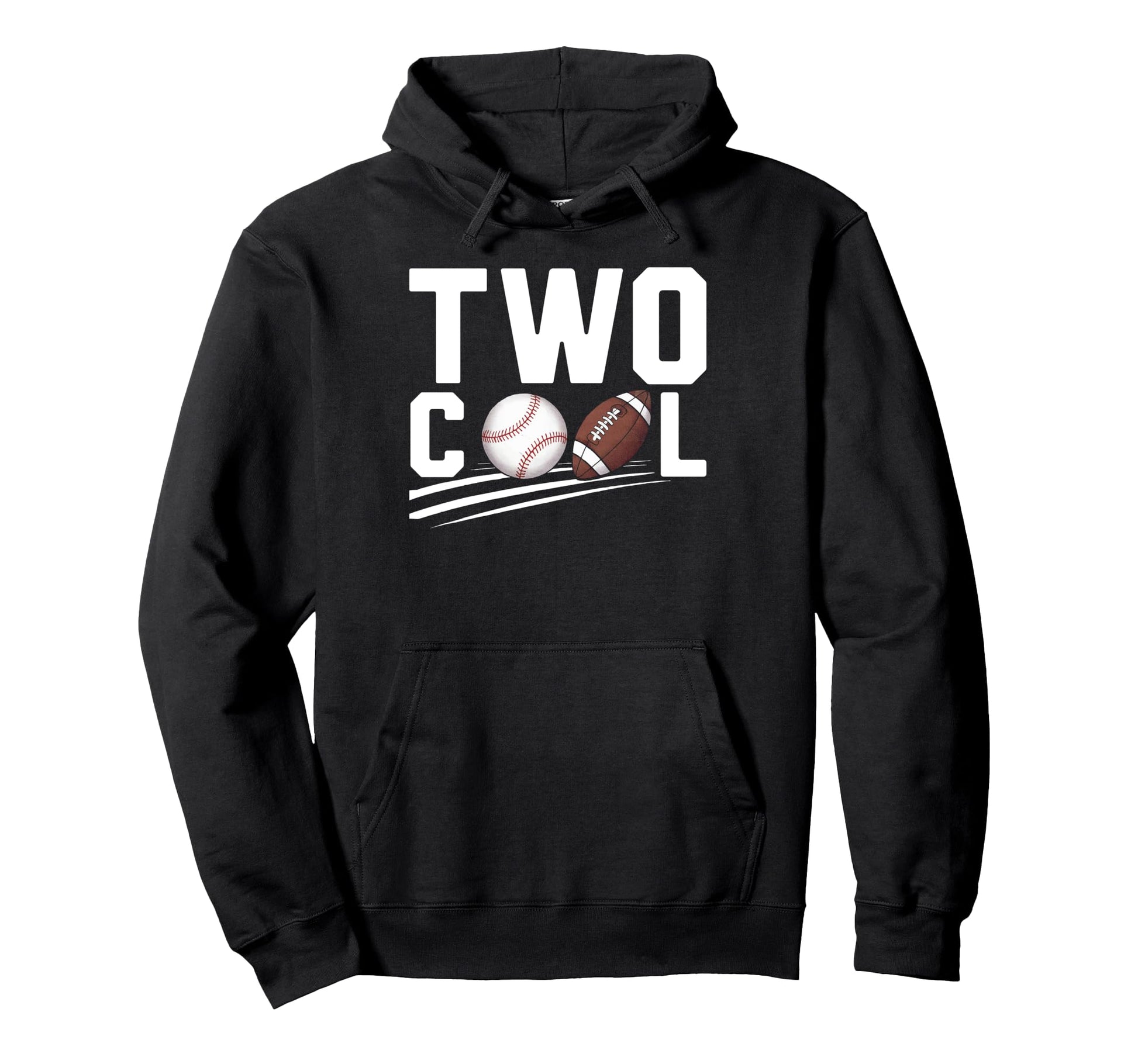 Two Birthday Football Basketball Hoodie - Streetwear Style for Adults - T-Shirt, Sweatshirt, Hoodie