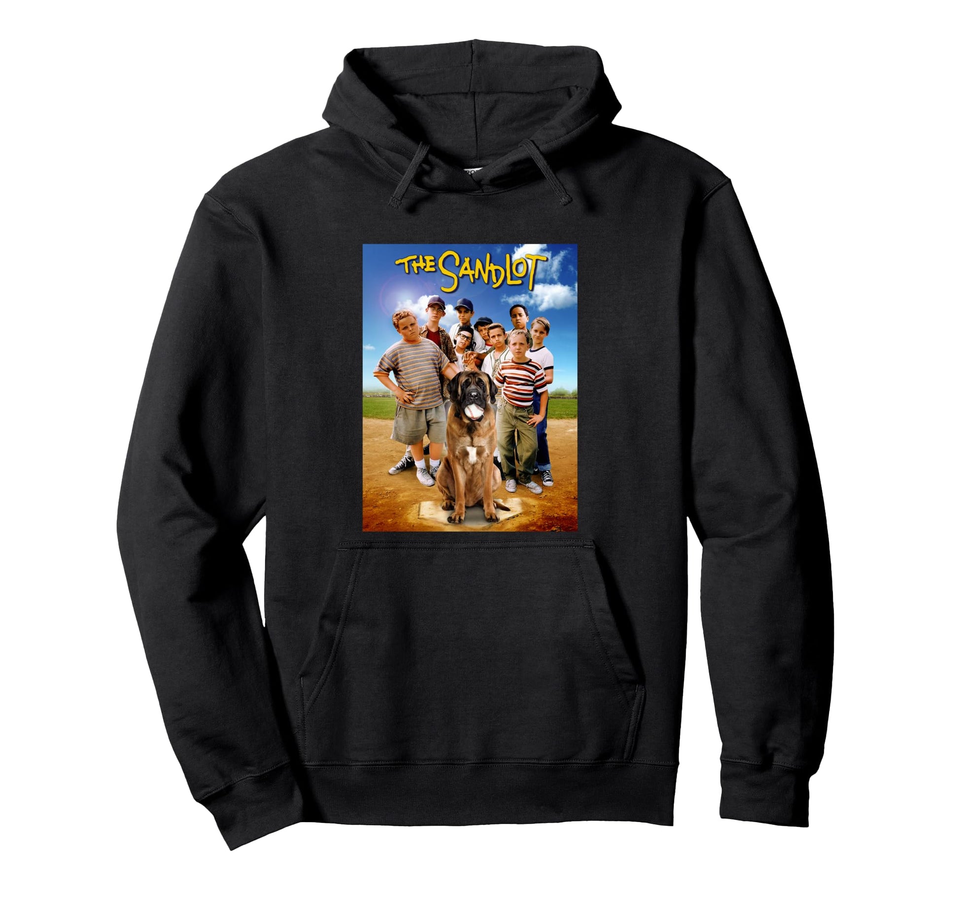 Sandlot Baseball Field Group Dog Hoodie - Casual Everyday Wear Men Women - T-Shirt, Sweatshirt, Hoodie