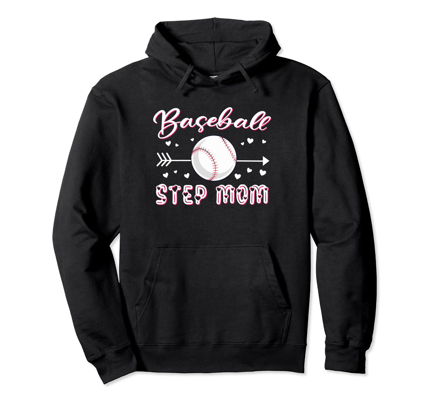 Baseball Step Mom Baseball Sport Hoodie - Minimalist Print for Adults - T-Shirt, Sweatshirt, Hoodie